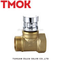 Pn16 internal thread brass color Magnetic lock stop valve